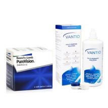 PureVision (6 Linsen) + Vantio Multi-Purpose 360 ml mit Behälter