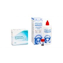 PureVision 2 (6 Linsen) + Oxynate Peroxide 380 ml mit Behälter