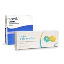 SofLens Daily Disposable (90 lenses) + Lenjoy 1 Day Comfort (10 lenses)