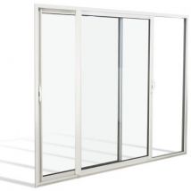 Fenêtre coulissante ALU 6 vantaux sur 3 rails