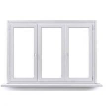 Fenêtre PVC 3 vantaux ouverture à la française 2 vantaux + 1 vantail