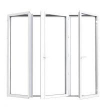 Porte fenêtre 3 vantaux ouverture à la française Alu ouvrant caché