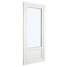 Porte fenêtre PVC 1 vantail ouverture à la française avec soubassement