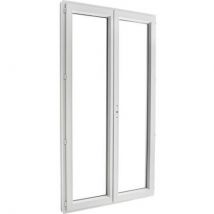 Porte fenêtre PVC 2 vantaux ouverture à la française