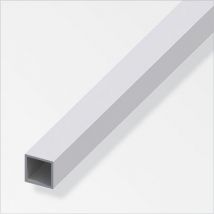 Tube ALU Blanc 100 x 100 mm (longueur 1m)