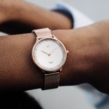 Montre 1969 Petite - Or rose - Bois - Idée cadeau Noël - Cadeau Femme - Cadeau Maman - About Vintage - Les Raffineurs