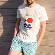 T-shirt Meeting - Bask In The Sun - S - Coton Biologique - Cadeau Homme - Cadeau Papa - Les Raffineurs