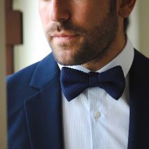 Nœud Papillon Homme en tricot - Bleu - Idée cadeau homme - Épilogue - Les Raffineurs