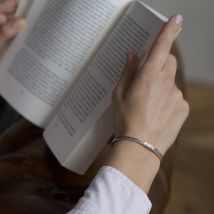 Bracelet Femme Jonc fin martlé - Idée cadeau Noël - Cadeau Femme - Cadeau Maman - Épilogue - Les Raffineurs