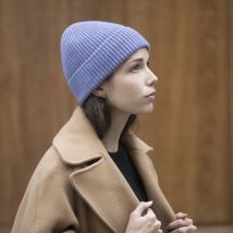 Bonnet Homme & Femme en laine et cachemire - Lavande - Idée cadeau Noël - Cadeau Homme - Cadeau Femme - Cadeau Papa - Cadeau Maman - Épilogue
