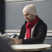 Bonnet Homme & Femme en laine et cachemire - Beige - Idée cadeau Noël - Cadeau Homme - Cadeau Femme - Cadeau Papa - Cadeau Maman - Épilogue