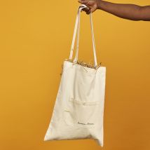 Tote bag coloré en coton organique - Blanc - Idée cadeau Noël - Cadeau Maman - Graine - Les Raffineurs