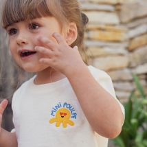 T-shirt enfant "Mini Poulpe" - 12-18 mois - Coton Biologique - Idée cadeau enfant - Affaire De Famille - Les Raffineurs
