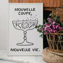 Affiches illustrées rosé / champagne - Idée cadeau Noël - Cadeau Homme - Cadeau Femme - Cadeau Papa - Cadeau Maman - Cadeau Crémaillère - Affiches & 