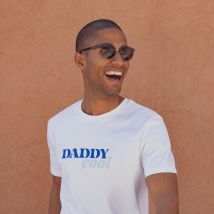 T-Shirt Homme "Daddy Cool" - T-shirt papa - Blanc - L - Coton Biologique - Idée cadeau papa - Affaire De Famille - Les Raffineurs