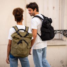 Sac à dos rolltop Kross - Pinqponq - Noir - Idée cadeau Noël - Cadeau Homme - Cadeau Femme - Cadeau Papa - Cadeau Maman - Les Raffineurs