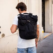 Sac à dos rolltop Kross - Pinqponq - Noir - Idée cadeau Noël - Cadeau Homme - Cadeau Femme - Cadeau Papa - Cadeau Maman - Les Raffineurs