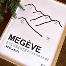 Affiche station de ski - Idée cadeau Noël - Cadeau Homme - Cadeau Femme - Cadeau Papa - Cadeau Maman - Cadeau Crémaillère - Haritz - Les Raffineurs