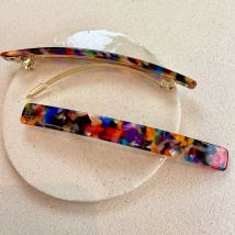Barrette multicolore - Barrette 11 cm - Idée cadeau Noël - Cadeau Femme - Cadeau Maman - 23 Degrés - Les Raffineurs