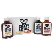 Coffret sauces piquantes - Idée cadeau Noël - Cadeau Homme - Cadeau Femme - Cadeau Papa - Cadeau Maman - Cadeau Crémaillère - Crazy Bastard Sauce