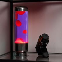 Lampe lave colorée - Violet/Rouge - Idée cadeau Noël - Cadeau Homme - Cadeau Femme - Cadeau Papa - Cadeau Maman - Cadeau Crémaillère - Balvi