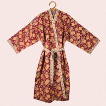 Kimono matelassé indien - Rouge - Idée cadeau Noël - Cadeau Femme - Cadeau Maman - Jamini - Les Raffineurs