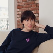 Sweat Mama cœur violet - S - Idée cadeau Noël - Cadeau Femme - Cadeau Maman - Affaire De Famille - Les Raffineurs