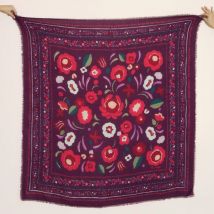 Foulard Fleuri - Violet - Idée cadeau Noël - Cadeau Femme - Cadeau Maman - Maradji - Les Raffineurs
