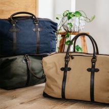 Sac weekend toile & cuir - Bleu - Idée cadeau Noël - Cadeau Homme - Cadeau Femme - Cadeau Papa - Cadeau Maman - Épilogue - Les Raffineurs