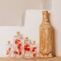 Fleurs immergées - 350ml - ronde - Fabriqué en France - Idée cadeau Noël - Cadeau Homme - Cadeau Femme - Cadeau Papa - Cadeau Maman - Cadeau 