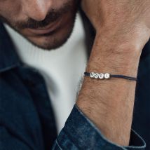 B2B - Bracelet personnalisé perles - - S - Bleu - B2b - Affaire De Famille - Les Raffineurs