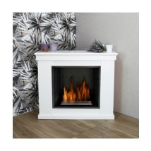 Caminetto a bioetanolo Raffaello bianco bruciatore 1,7lt