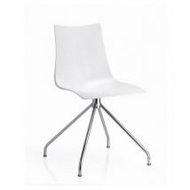 Sedia Zebra Set da 2 antishock trespolo policarbonato Made in Italy SCAB DESIGN - Bianco 310