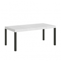 Tavolo allungabile 90x160/264 cm Everyday Premium telaio Antracite - Bianco Frassino