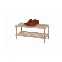 Set di 16 SCARPIERE JOY 2 RIPIANI LEGNO NAT. KUN 63X26,5X29,5 cm