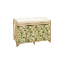 CASSAPANCA FOGLIE 2 CASSETTI BEIGE E VERDE