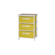 CASSETTIERA IRIS 3 CASETTI GIALLA