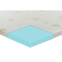Topper correttore memory foam alto 10cm - rivestimento all’aloe vera - 80x200