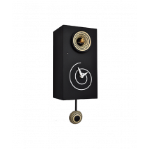 Orologio con cucù Spirale cassa in mdf laccato Made in Italy