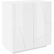 Credenza Ping 80 – 2 ante – Bianco Lucido