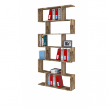 Libreria Calli – 84x192x24 – Acero Pereira