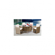 SALOTTO ARENA MARRONE, SET 5 PEZZI, CASACOLLECTION