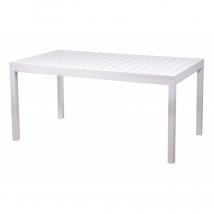 TAVOLO TIDAL BIANCO IN ALLUMINIO