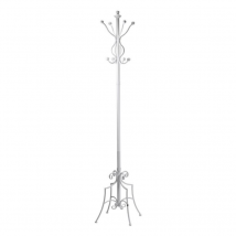 Attaccapanni a stelo metallo bianco cm 44x44h180