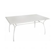 Tavolo MOIA Desenzano rettangolare da 160x100cm in ferro avorio