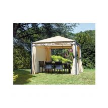 Gazebo MOIA quadrato 3x3 in ferro epoxy antracite