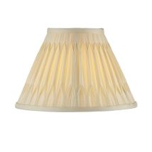 Endon Lighting 94355 Chatsworth Double Pinch 10" Ivory Silk Shade