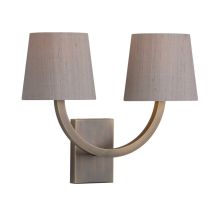 David Hunt Lighting EAR8875 EARL 2 Light Wall Light In Antique Brass Finish