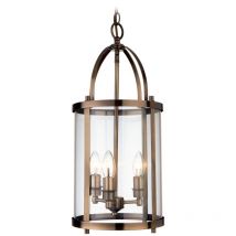 Firstlight 8301AB Imperial 3 Light Antique Brass Round Hall Lantern
