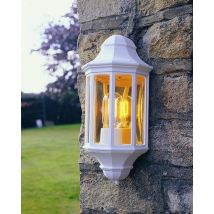 Norlys M8/2 Mini Malaga White Outdoor Wall Lantern
